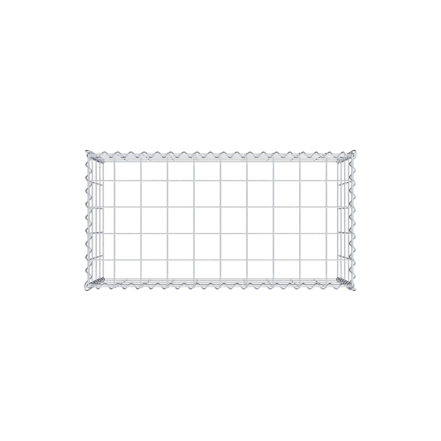 Add-on schanskorf type 3 100 cm x 40 cm x 50 cm (L x H x D), maaswijdte 10 cm x 10 cm, spiraal
