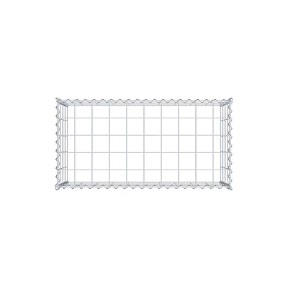 Add-on schanskorf type 3 100 cm x 40 cm x 50 cm (L x H x D), maaswijdte 10 cm x 10 cm, spiraal
