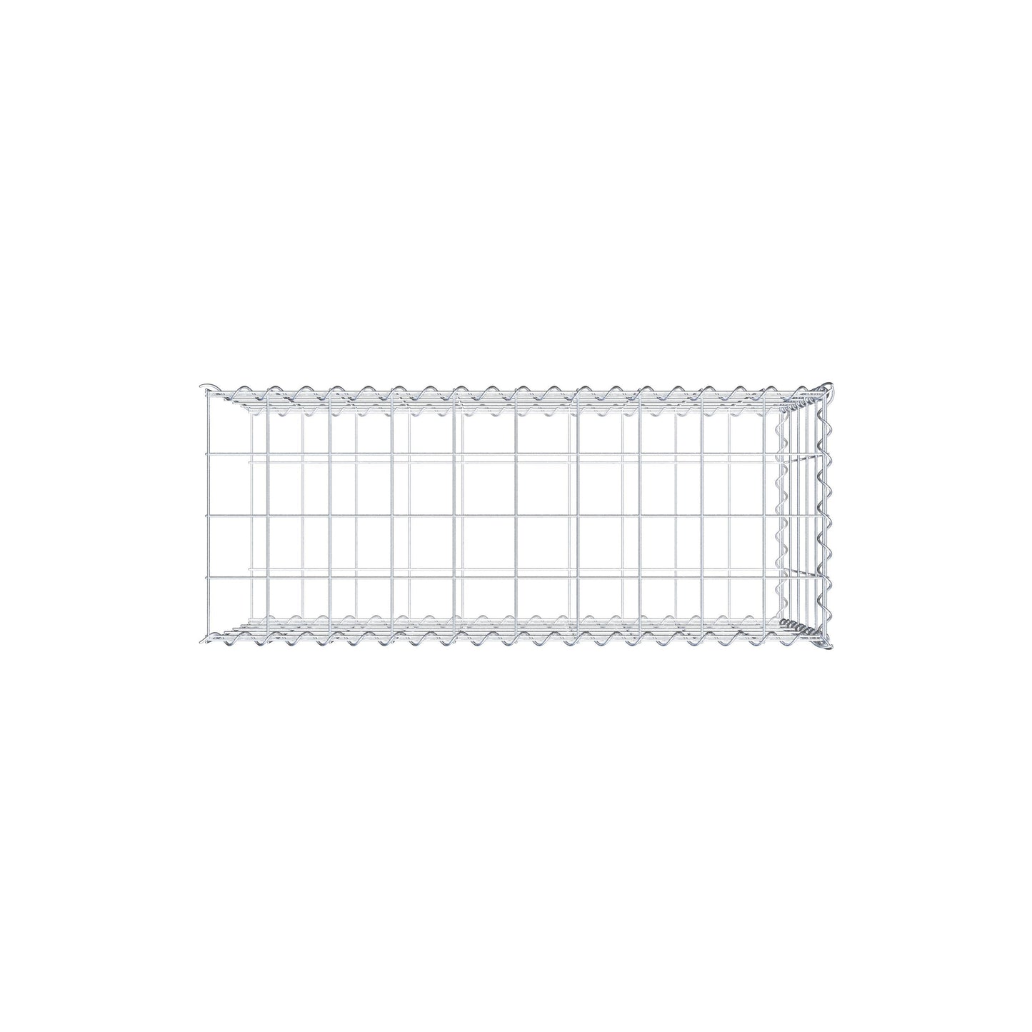 Add-on schanskorf type 2 100 cm x 50 cm x 40 cm (L x H x D), maaswijdte 10 cm x 10 cm, spiraal