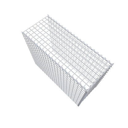 Opvokset gabion type 4 100 cm x 80 cm x 40 cm (L x H x D), maskestørrelse 5 cm x 5 cm, spiral