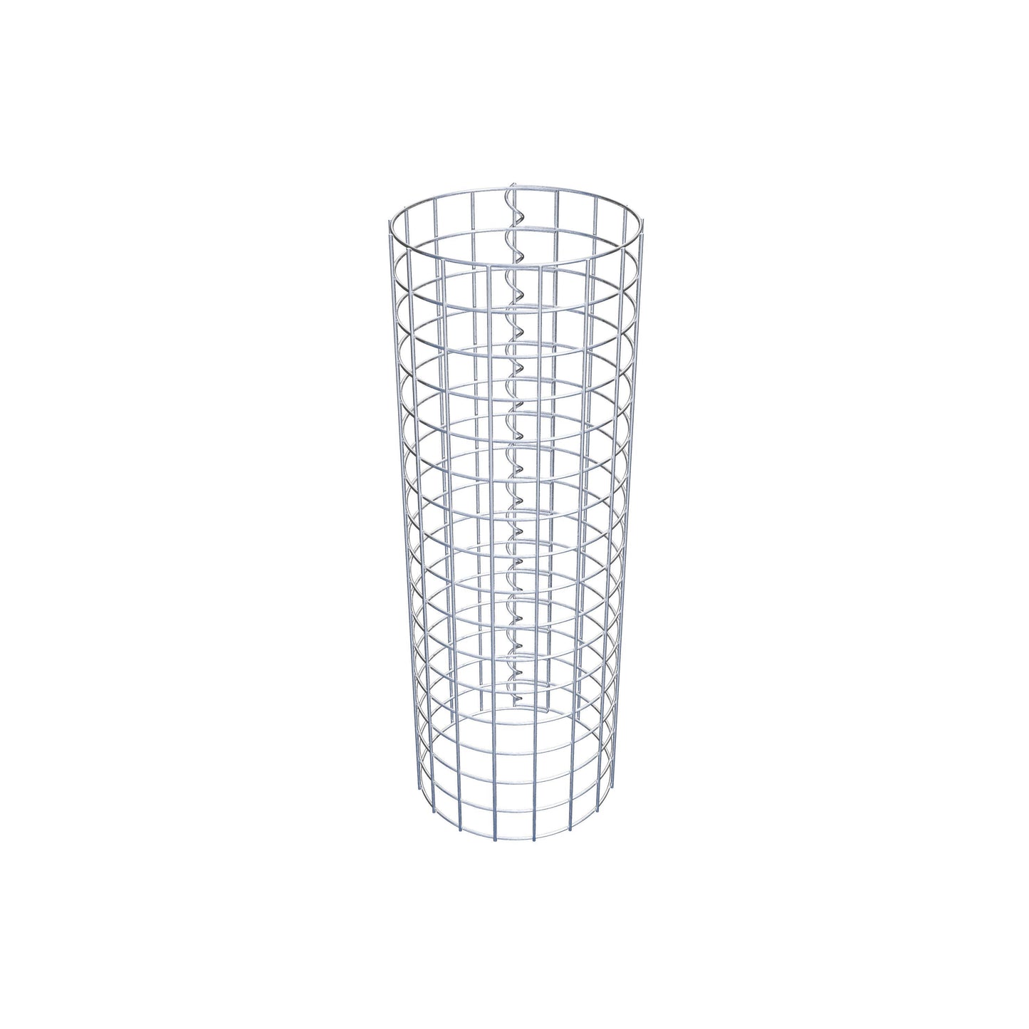 Columna de gaviones redonda 27 cm de diámetro, 80 cm de altura, malla 5 cm x 5 cm