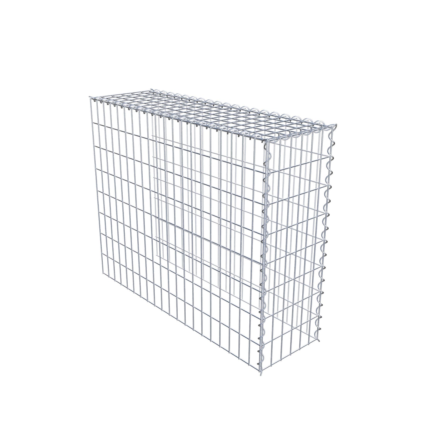 Gabbione aggiuntivo tipo 4 100 cm x 80 cm x 30 cm (L x H x P), maglia 5 cm x 10 cm, spirale