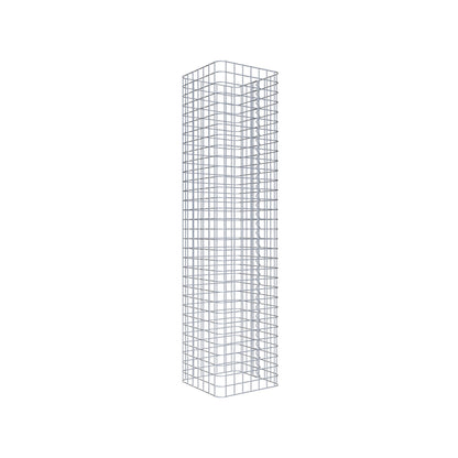 Colonne de gabion carrée 37 cm x 37 cm, 160 cm de hauteur, MW 5 cm x 5 cm