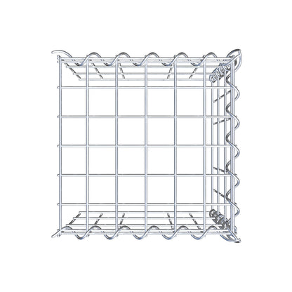Gabião tipo 4 30 cm x 30 cm x 30 cm (C x A x P), malhagem 5 cm x 10 cm, espiral