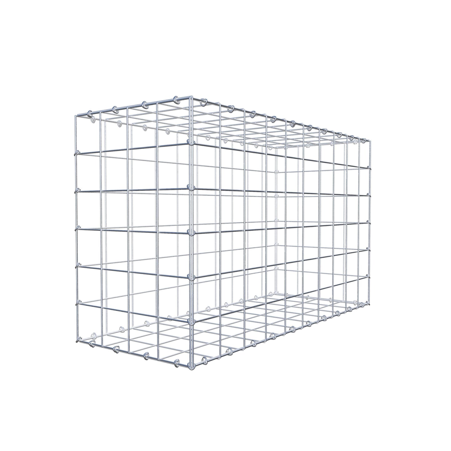 Schanskorf 100 cm x 60 cm x 40 cm (L x H x D), maaswijdte 10 cm x 10 cm, C-ring