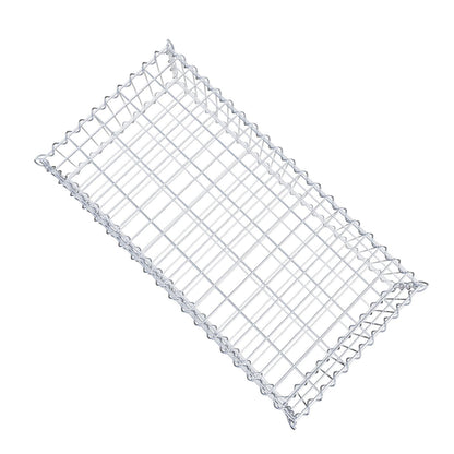 Gabion 100 cm x 20 cm x 50 cm (L x H x P), mailles 5 cm x 10 cm, spirale