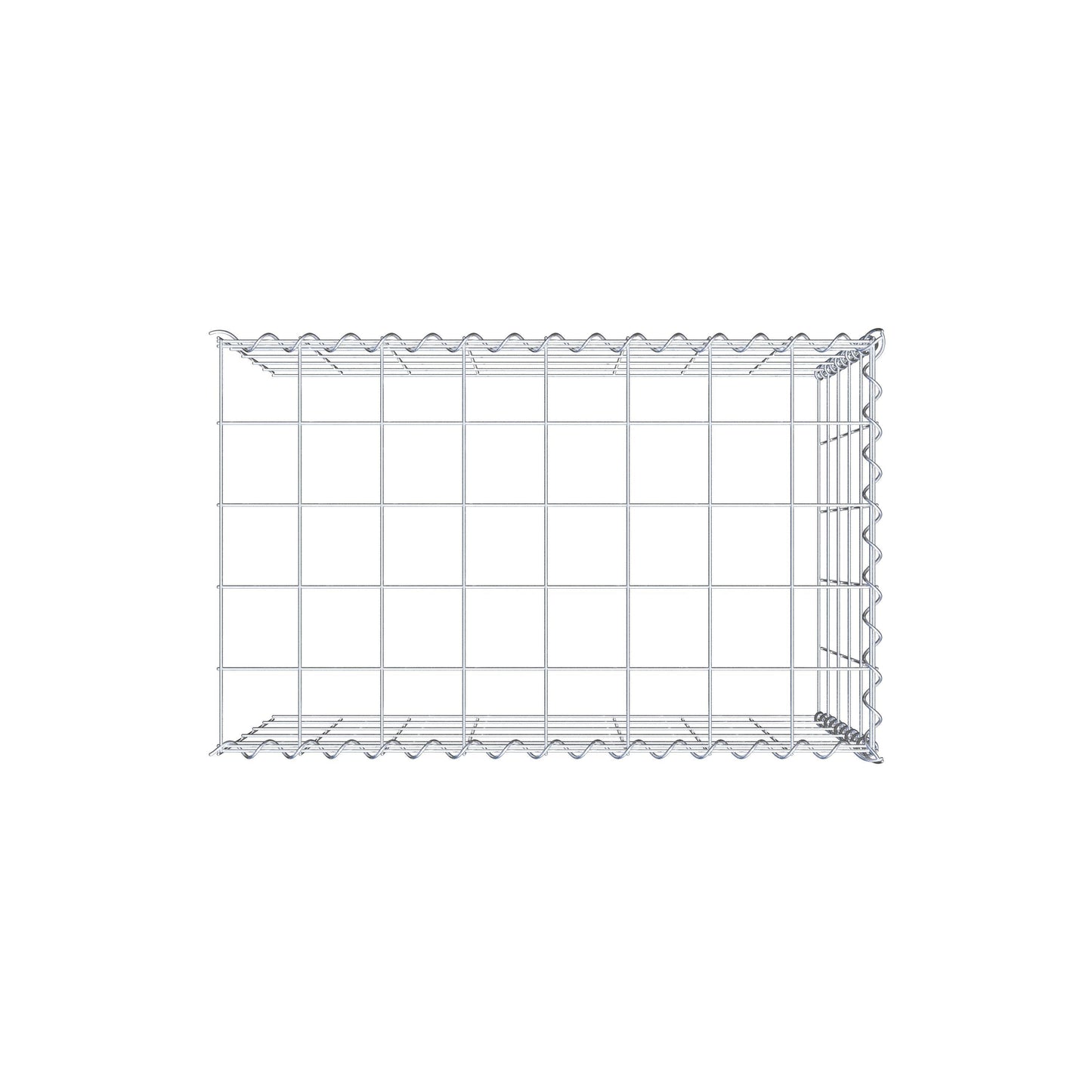 Add-on schanskorf type 4 80 cm x 50 cm x 50 cm (L x H x D), maaswijdte 10 cm x 10 cm, spiraal