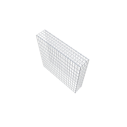 Mounted gabion type 4 100 cm x 100 cm x 20 cm (L x H x D), mesh size 5 cm x 10 cm, C-ring