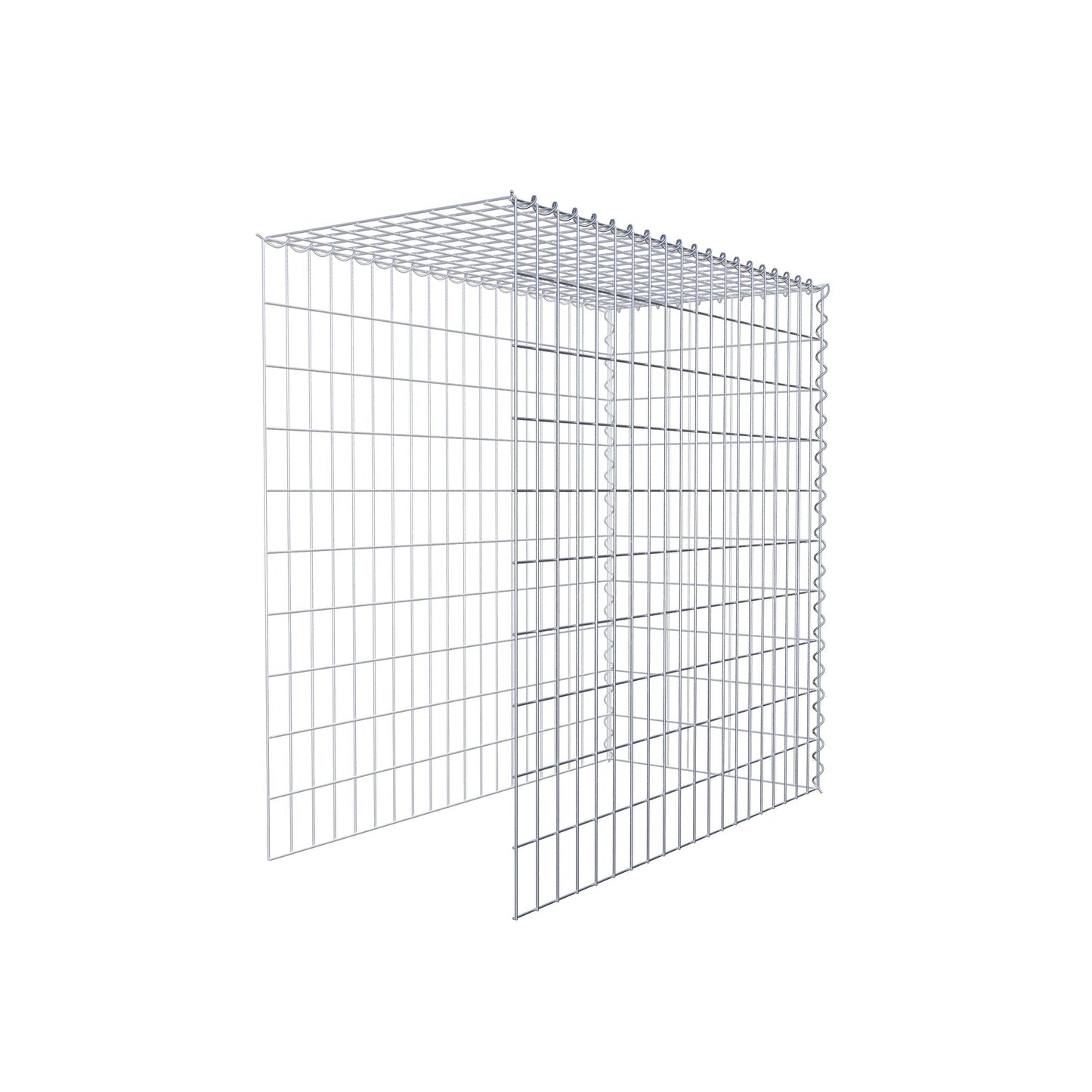 Anbaugabione Typ 4 100 cm x 100 cm x 50 cm (L x H x T), Maschenweite 5 cm x 10 cm, Spirale
