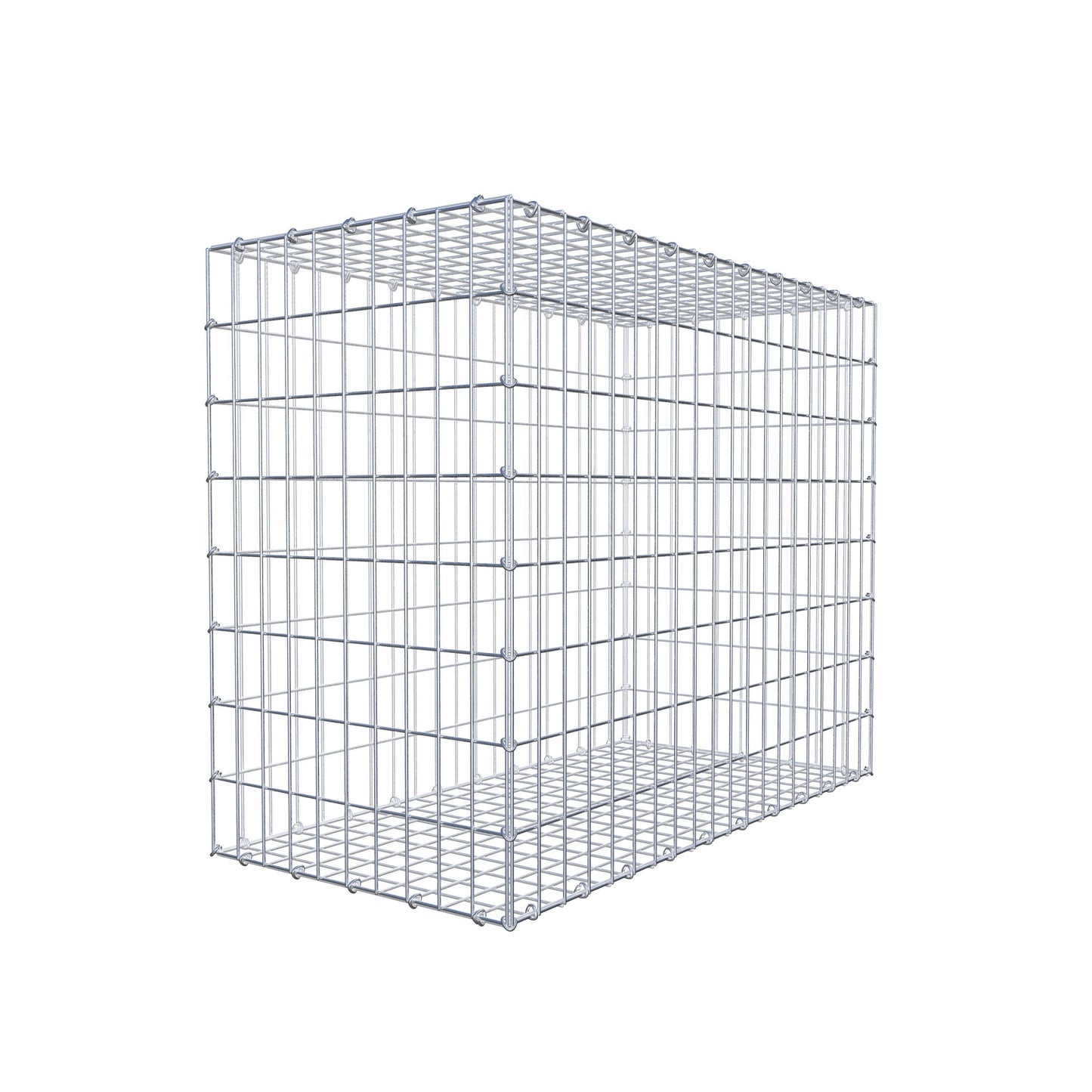 Schanskorf 100 cm x 80 cm x 50 cm (L x H x D), maaswijdte 5 cm x 10 cm, C-ring