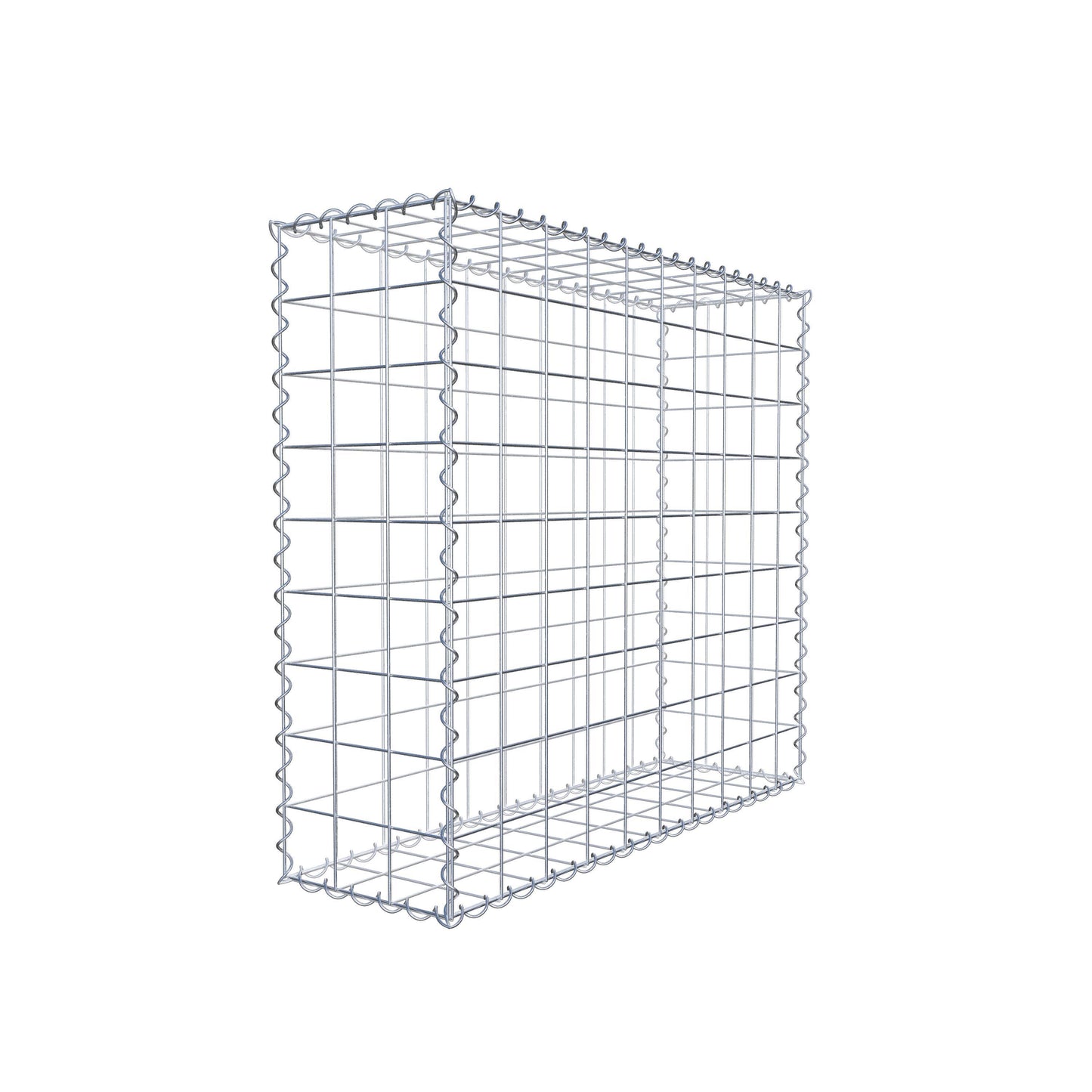 Schanskorf 100 cm x 90 cm x 30 cm (L x H x D), maaswijdte 10 cm x 10 cm, spiraal