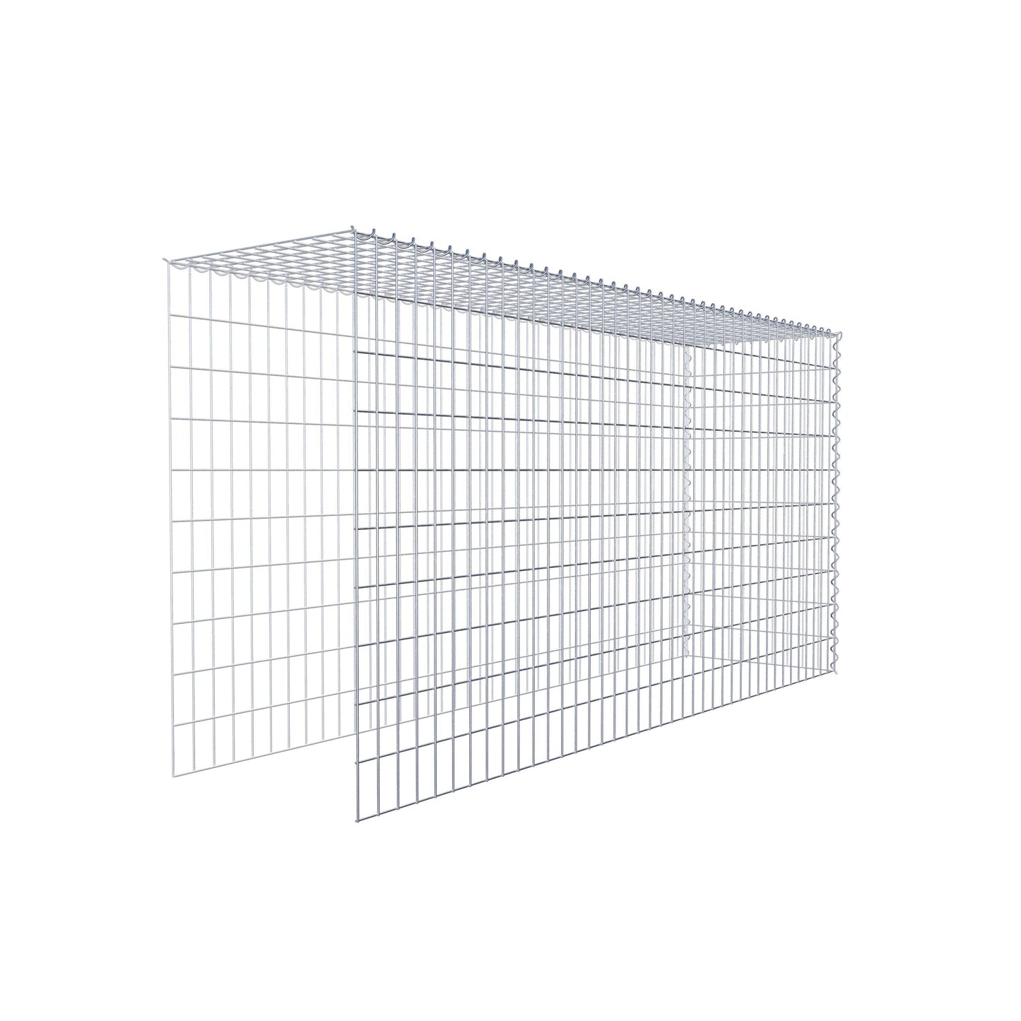 Gabbione aggiuntivo tipo 4 200 cm x 100 cm x 50 cm (L x A x P), maglia 5 cm x 10 cm, spirale