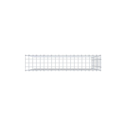 Mounted gabion type 4 100 cm x 100 cm x 20 cm (L x H x D), mesh size 5 cm x 10 cm, C-ring