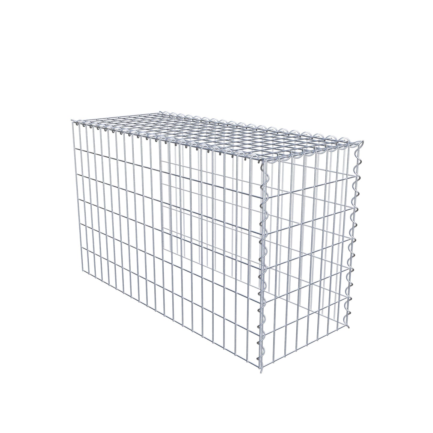 Add-on schanskorf type 4 100 cm x 60 cm x 40 cm (L x H x D), maaswijdte 5 cm x 10 cm, spiraalvormig