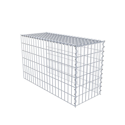 Add-on schanskorf type 4 100 cm x 60 cm x 40 cm (L x H x D), maaswijdte 5 cm x 10 cm, spiraalvormig