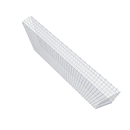 Gabbione 200 cm x 100 cm x 20 cm (L x H x P), maglia 5 x 5 cm, anello a spirale
