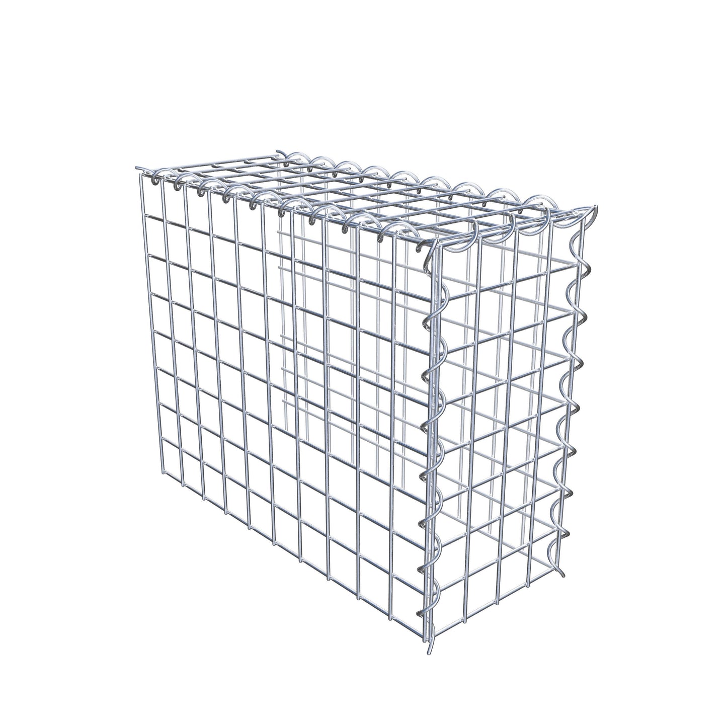 Add-on schanskorf type 4 50 cm x 40 cm x 20 cm (L x H x D), maaswijdte 5 cm x 5 cm, spiraalvormig