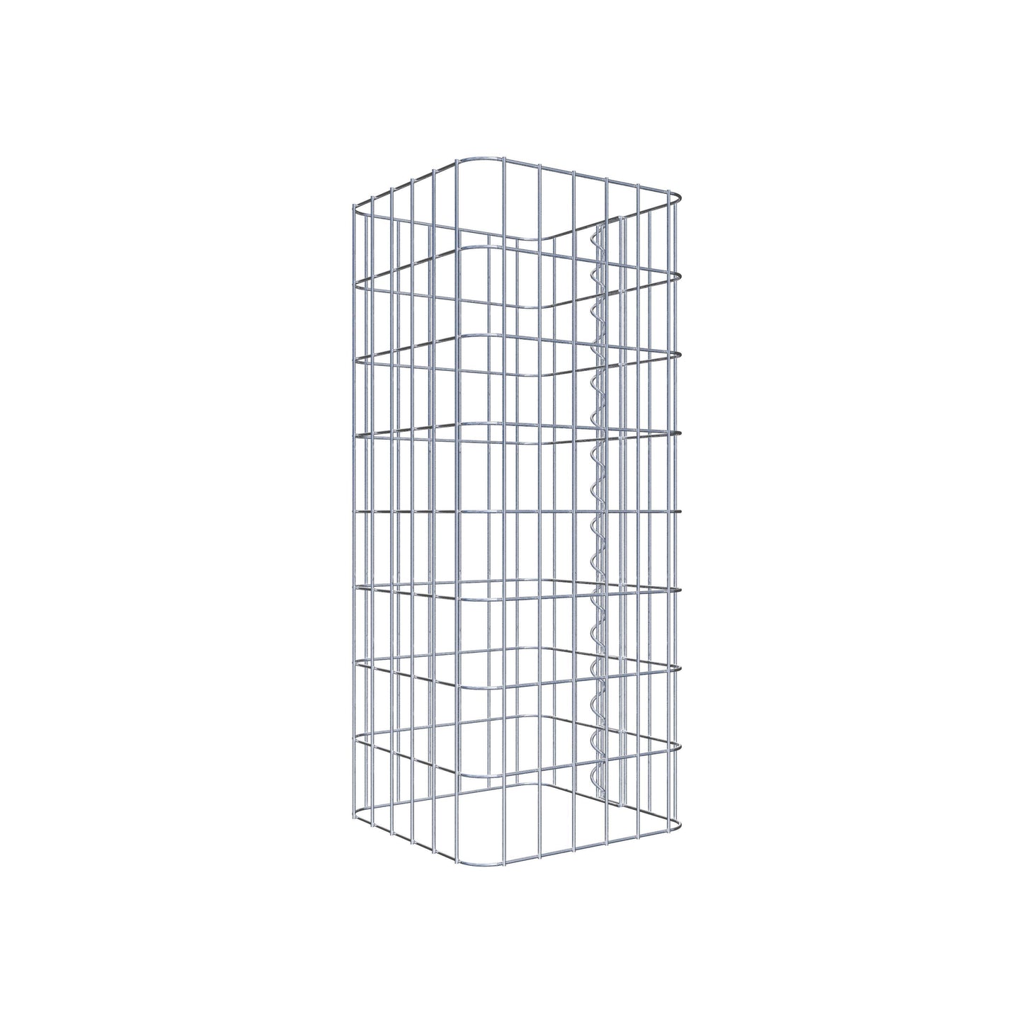Colonna di gabbioni, angolare 32 cm x 32 cm, alta 80 cm, MW 5 cm x 10 cm