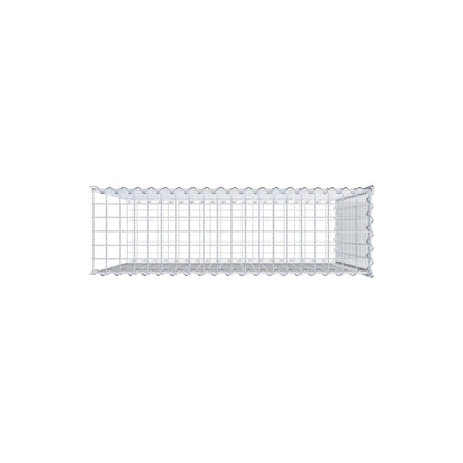 Gabbione aggiuntivo tipo 2 100 cm x 100 cm x 30 cm (L x H x P), dimensione maglia 5 cm x 5 cm, a spirale