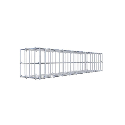 Gabione 100 cm x 20 cm x 20 cm (L x H x T), Maschenweite 5 cm x 10 cm, C-Ring