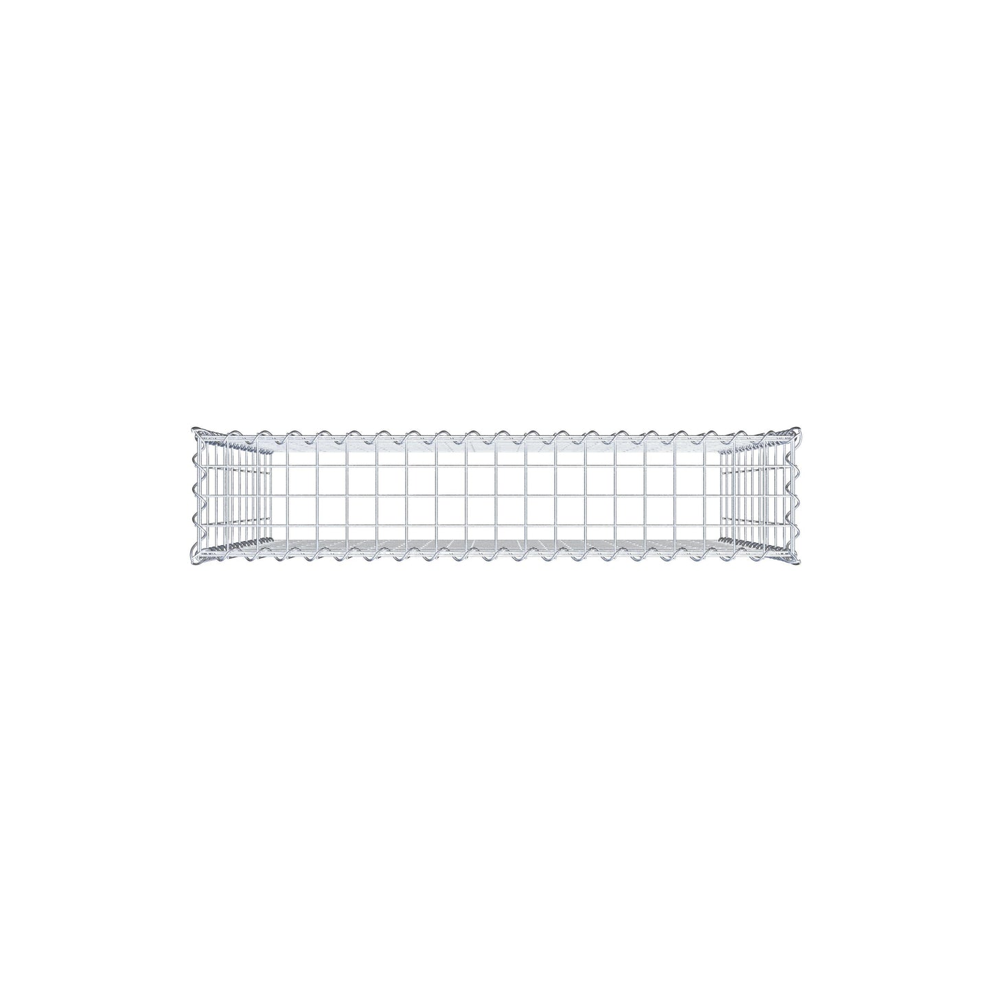 Add-on schanskorf type 3 100 cm x 100 cm x 20 cm (L x H x D), maaswijdte 5 cm x 10 cm, spiraalvormig