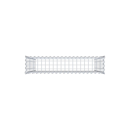 Add-on schanskorf type 3 100 cm x 100 cm x 20 cm (L x H x D), maaswijdte 5 cm x 10 cm, spiraalvormig