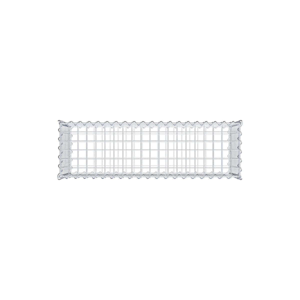 Gabião 100 cm x 40 cm x 30 cm (C x A x P), malhagem 5 cm x 5 cm, espiral
