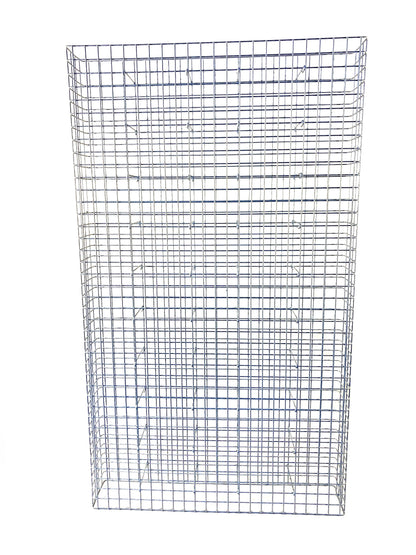 Gabbione zincato a caldo 117 cm x 200 cm x 22 cm, maglia 5 cm x 5 cm, completamente saldato