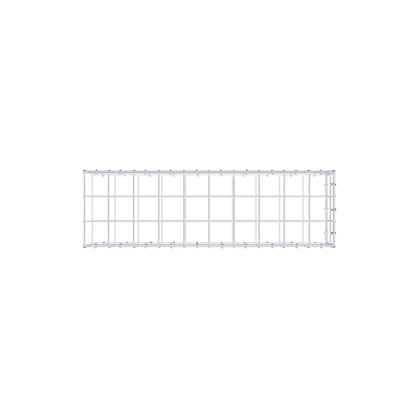 Gabbione aggiuntivo di tipo 2 100 cm x 20 cm x 30 cm (L x A x P), maglia 10 cm x 10 cm, anello a C