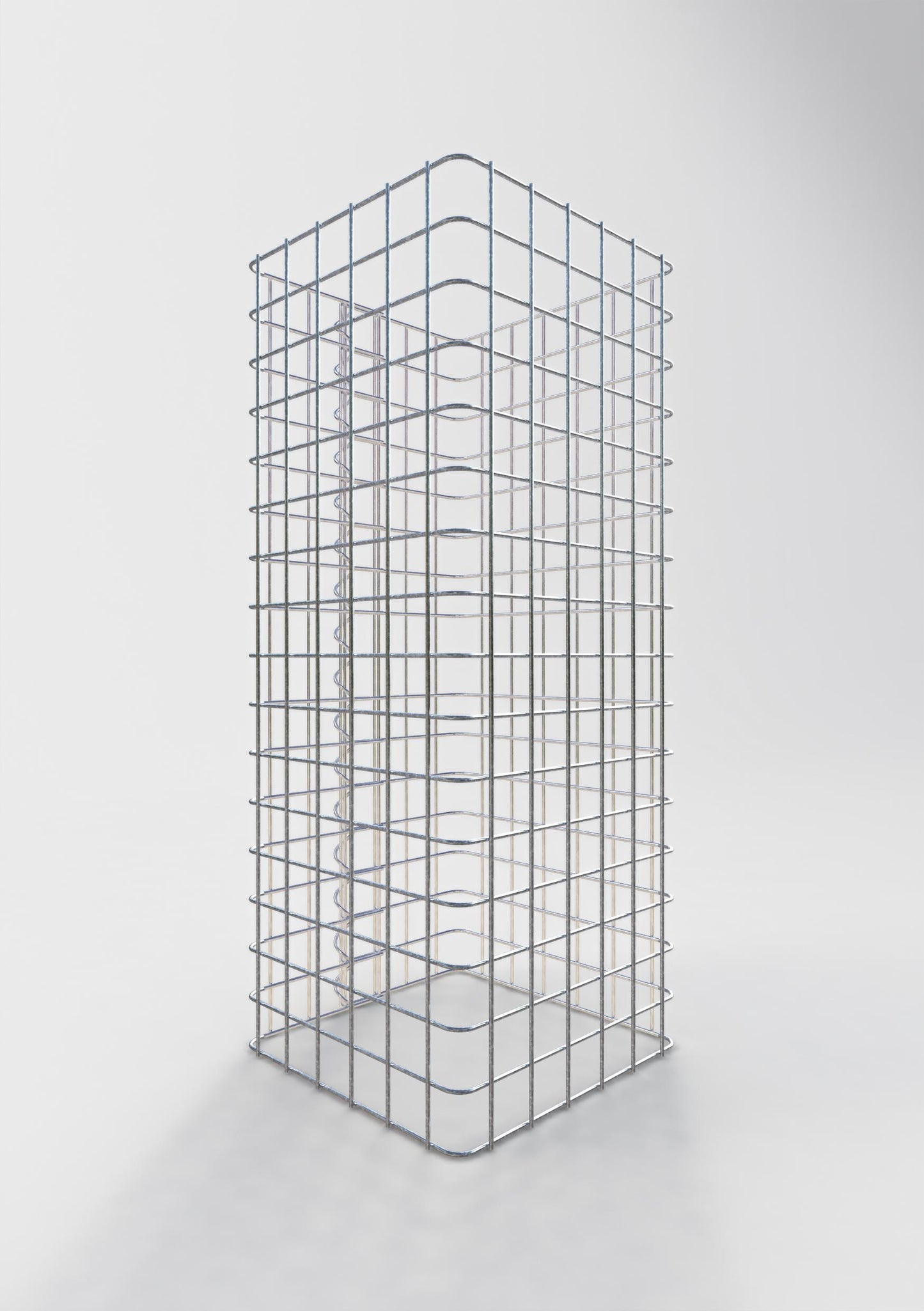 Gabionensäule eckig 32 cm x 32 cm, 80 cm Höhe, MW 5 cm x 5 cm