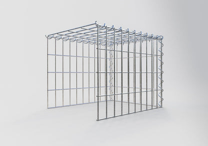 Add-on schanskorf type 4 50 cm x 40 cm x 40 cm (L x H x D), maaswijdte 5 cm x 10 cm, spiraalvormig