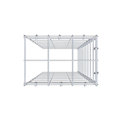 Add-on schanskorf type 4 100 cm x 30 cm x 20 cm (L x H x D), maaswijdte 10 cm x 10 cm, C-ring