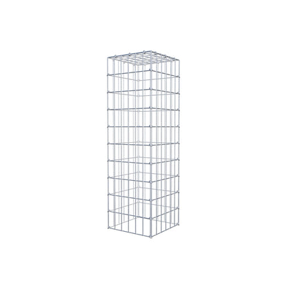 Monteret gabion type 3 100 cm x 30 cm x 30 cm (L x H x D), maskestørrelse 5 cm x 10 cm, C-ring