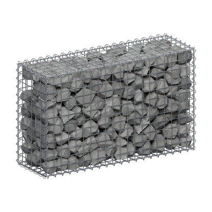Schanskorf 100 cm x 60 cm x 30 cm (L x H x D), maaswijdte 5 cm x 5 cm, spiraal