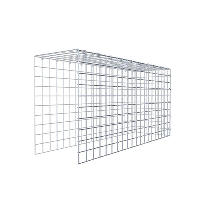Type 4 oplegkorf 100 cm x 50 cm x 30 cm (L x H x D), maaswijdte 5 cm x 5 cm, C-ring