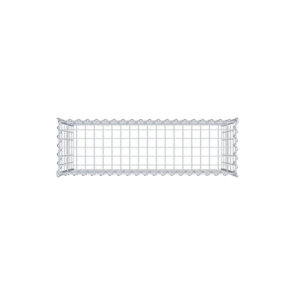 Anbaugabione Typ 3 100 cm x 60 cm x 30 cm (L x H x T), Maschenweite 5 cm x 10 cm, Spirale