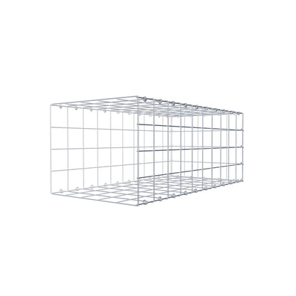 Monteret gabion type 2 100 cm x 40 cm x 50 cm (L x H x D), maskestørrelse 10 cm x 10 cm, C-ring