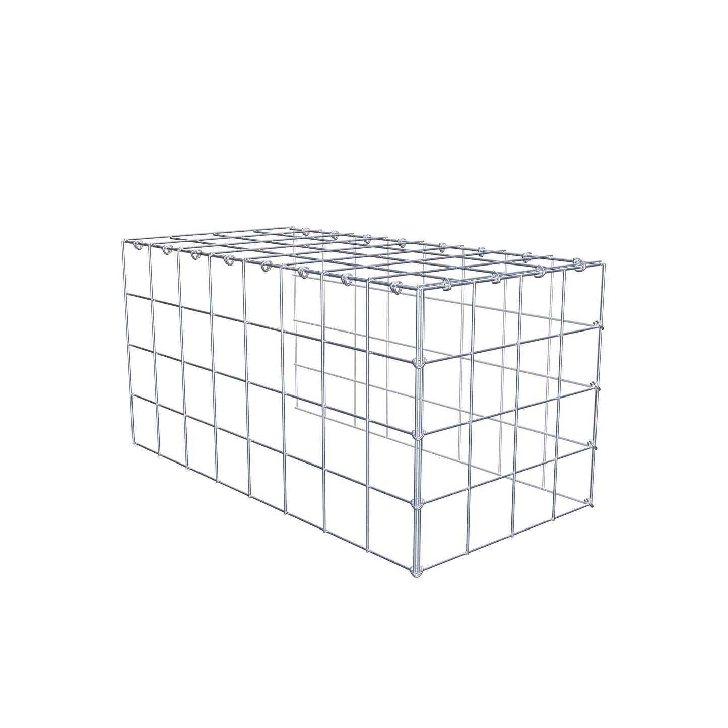 Toegevoegde pool type 4 80 cm x 40 cm x 40 cm (L x H x D), maaswijdte 10 cm x 10 cm, C-ring