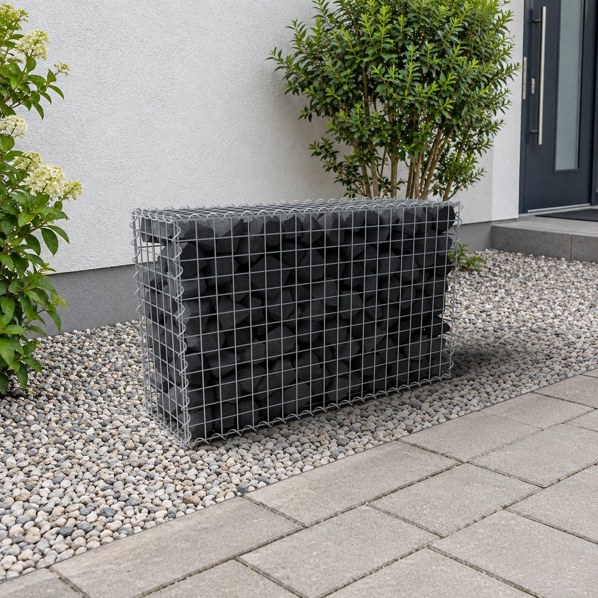 Schanskorf 100 cm x 60 cm x 30 cm (L x H x D), maaswijdte 5 cm x 5 cm, spiraal