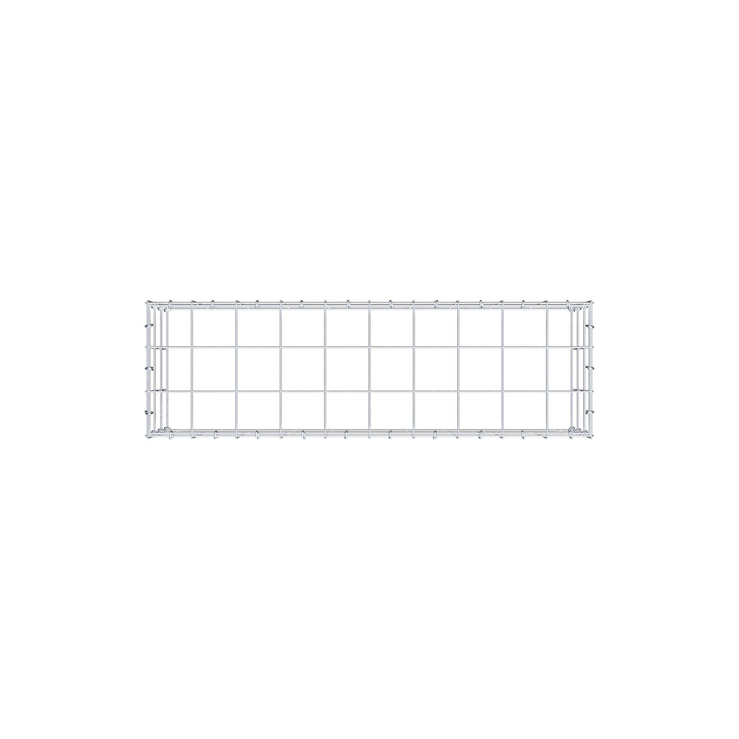 Gavión complementario de tipo 3 100 cm x 30 cm x 30 cm (L x A x P), malla 10 cm x 10 cm, anillo en C