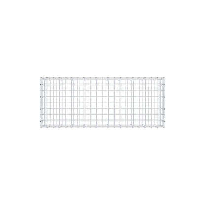 Gabião 100 cm x 20 cm x 40 cm (C x A x P), malhagem 5 cm x 10 cm, anel C