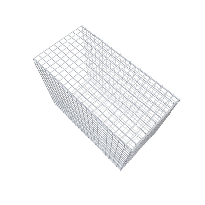 Opbouw schanskorf type 2 100 cm x 80 cm x 50 cm (L x H x D), maaswijdte 5 cm x 5 cm, C-ring