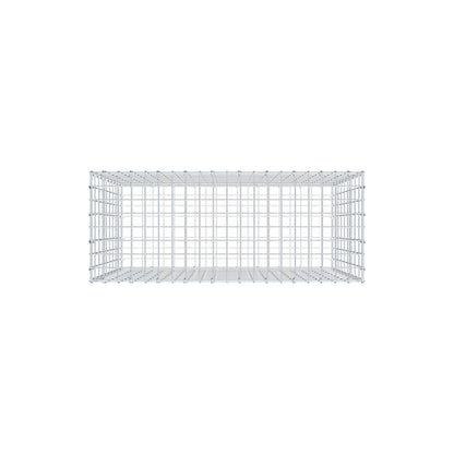 Gabion 100 cm x 90 cm x 40 cm (L x H x D), maskstorlek 5 cm x 10 cm, C-ring