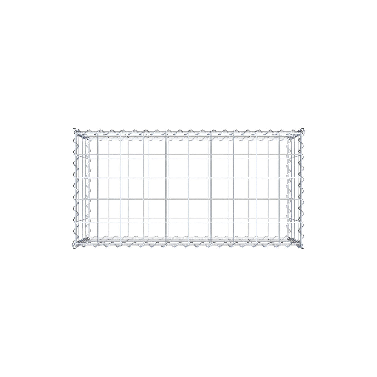 Gabion 100 cm x 40 cm x 50 cm (L x H x D), maskstorlek 10 cm x 10 cm, spiral