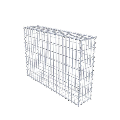 Gabion 100 cm x 70 cm x 20 cm (L x H x D), mesh size 5 cm x 10 cm, spiral