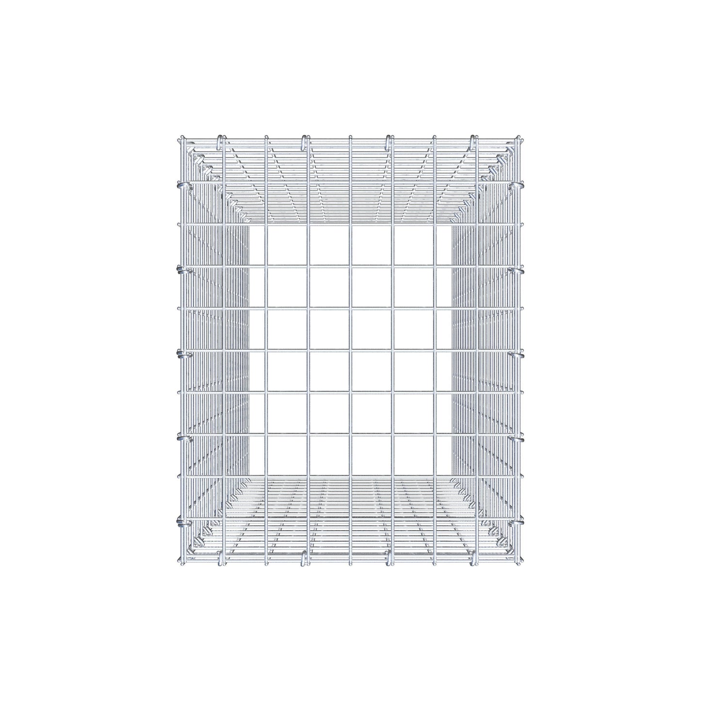 Anbaugabione Typ 3 100 cm x 40 cm x 50 cm (L x H x T), Maschenweite 5 cm x 5 cm, C-Ring