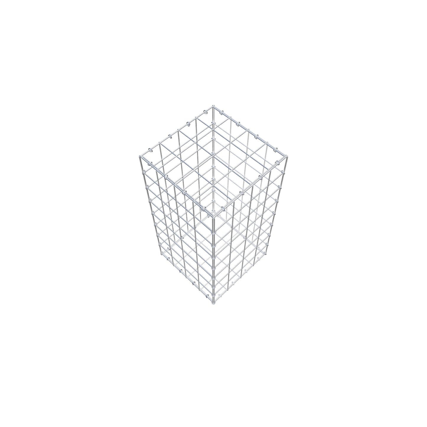 Schanskorf 80 cm x 40 cm x 40 cm (L x H x D), maaswijdte 10 cm x 10 cm, C-ring