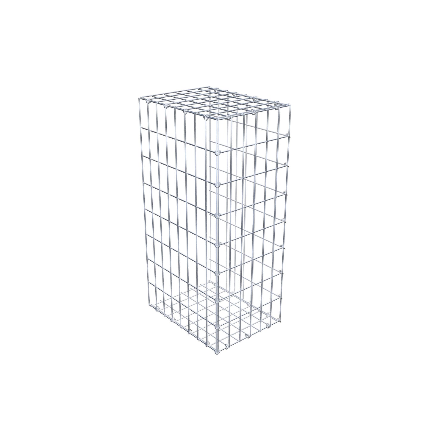 Gabião Tipo 2 80 cm x 40 cm x 30 cm, malhagem 5 cm x 10 cm, anel C