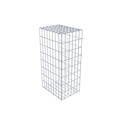 Gabião Tipo 2 80 cm x 40 cm x 30 cm, malhagem 5 cm x 10 cm, anel C