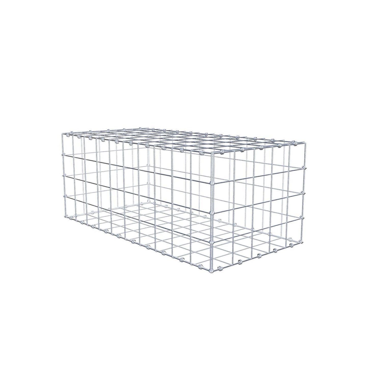 Gabion 100 cm x 40 cm x 50 cm (L x H x D), mesh size 10 x 10 cm, spiral ring
